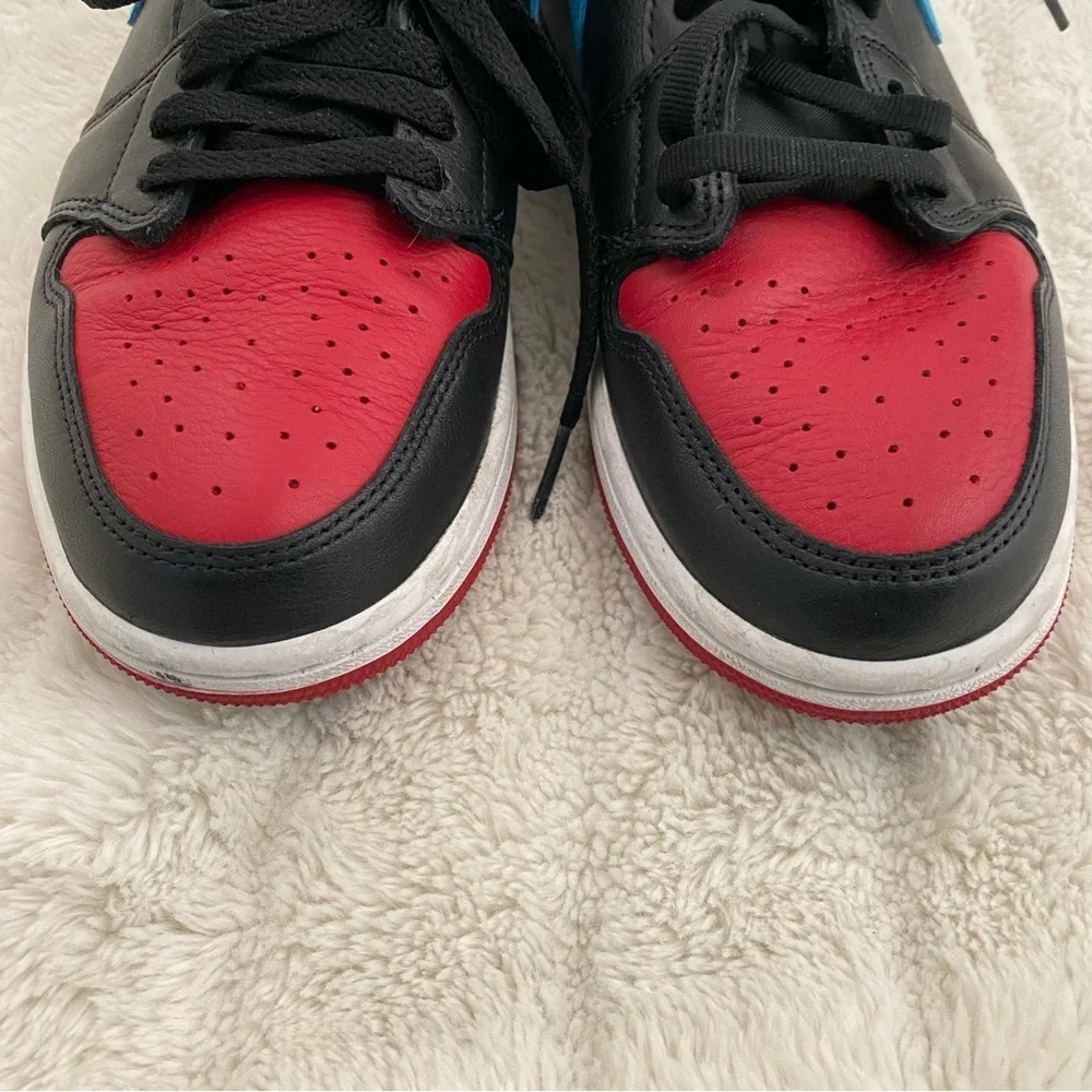 Air Jordan 1 Low OG NC to Chi Women’s Sneakers in Black, Red, and Blue Size 8